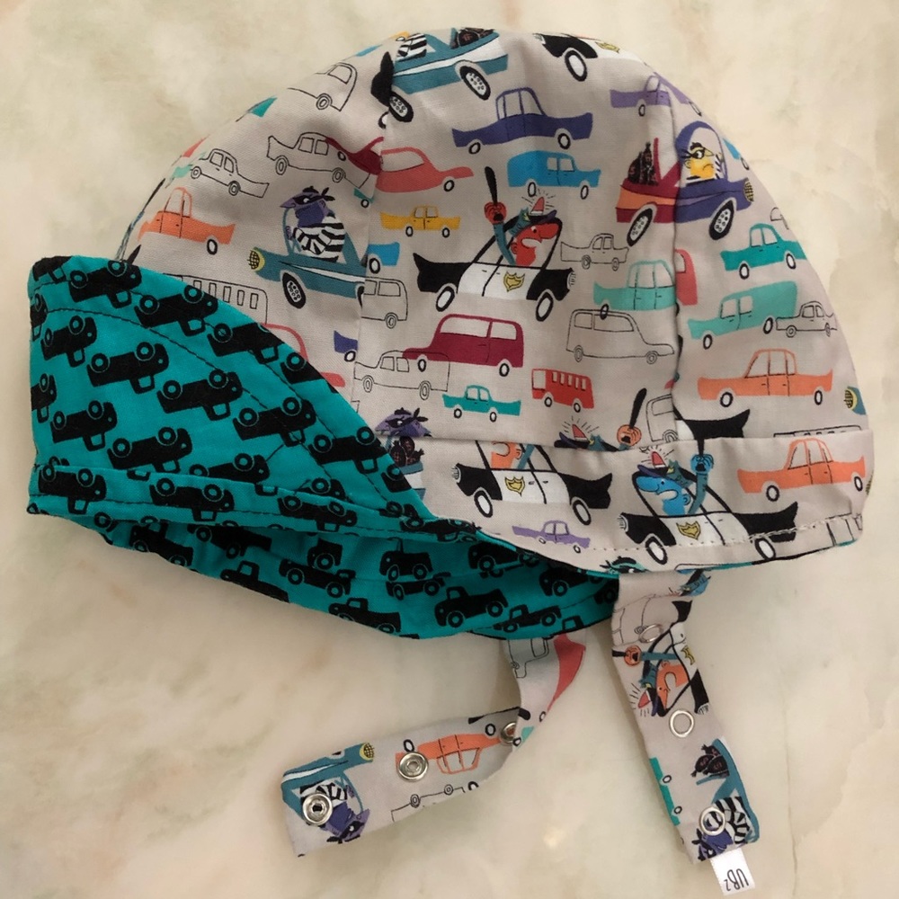 Double-sided toddler cap by UrbanBabyBonnets
